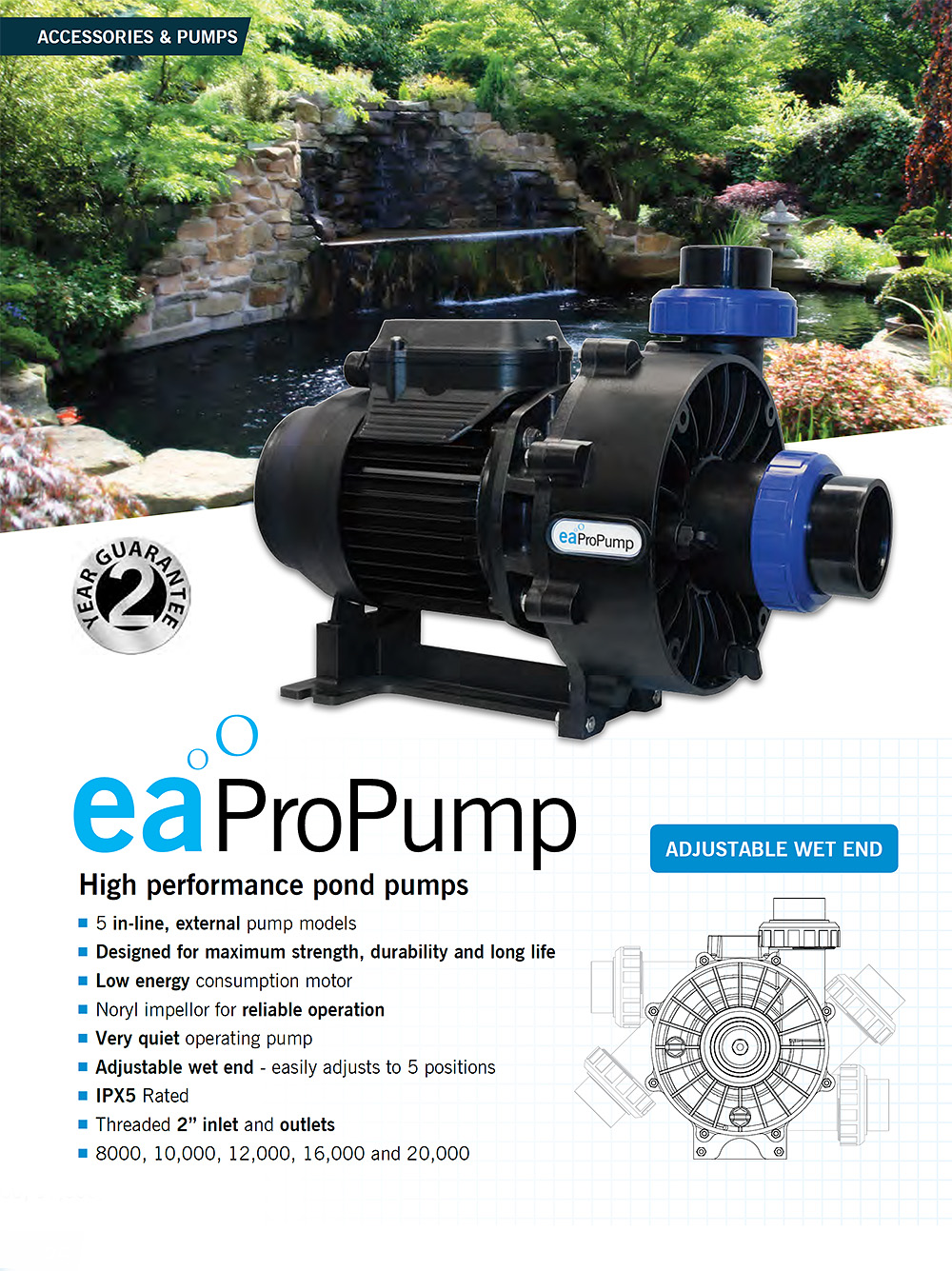 Informace o profesionálních čerpadlech Evolution Aqua ProPump 10000, page 1
