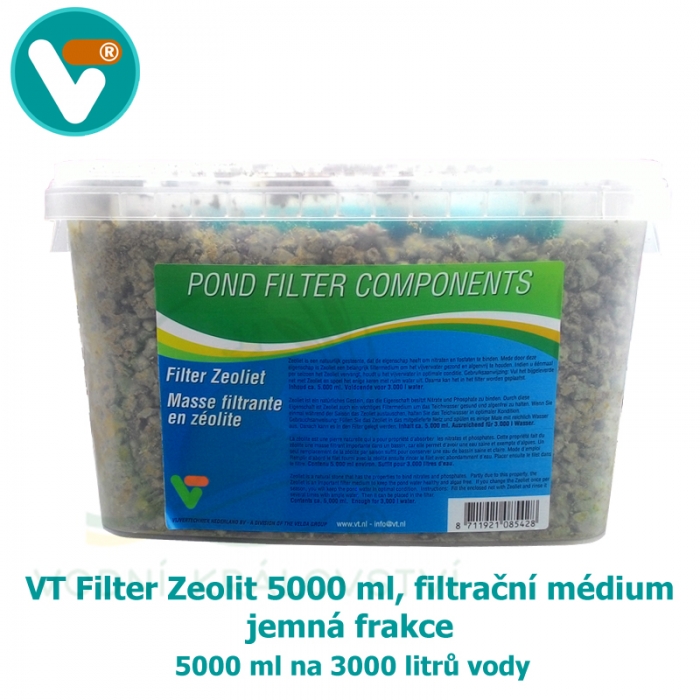 VT Filter Zeolite 5000 ml, filtrační médium, jemná frakce Vodní Království