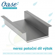 Watercourse element Outlet, potoční díl nerezový - výtokový díl