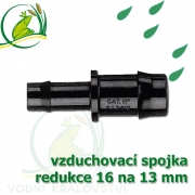 Spojka redukce PP, 16x12-13 mm, vzduchovací, hadičková
