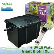 Velká kazetová filtrace GIANT XL+18 Watt ponorné UV, pro jezírka 20-60.000 litrů