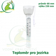 Teploměr pro jezírka a bazény - bílý