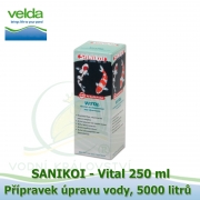 SaniKoi Vital 250 ml, rychlá úprava a regenerace vody, na 5000-20000 litrů