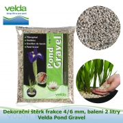 Dekorační štěrk frakce 4/6 mm, balení 2 litry - Velda Pond Gravel