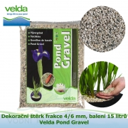 Dekorační štěrk frakce 4/6 mm, balení 15 litry - Velda Pond Gravel