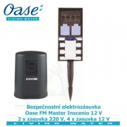 Bezpečnostní elektrozásuvka Oase FM Master Inscenio 12 V 2 x zasuvka 220 V, 4 x zasuvka 12 V - Výprodej nového zboží, poškozená krabice