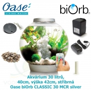 biOrb CLASSIC 30 MCR stříbrná, zdarma bakterie na celý rok Pure Aquarium za 399 Kč, 45693, 72009