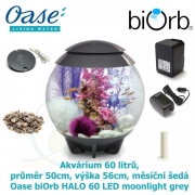 biOrb HALO 60 LED šedá, zdarma bakterie na celý rok 2xPure Aquarium za 798 Kč, 45762, 72043