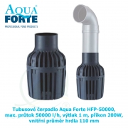 Tubusové čerpadlo Aqua Forte HFP-50000, max. průtok 50000 l/h, výtlak 1 m, příkon 200W, vnitřní průměr hrdla 110 mm.