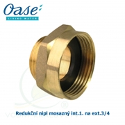 Redukční nipl mosazný int.1. na ext.3/4