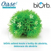 biOrb zelená koule s květy do akvária výška cca 11 cm, šířka cca 13 cm, dekorace do akvária-46086