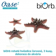 biOrb rohaté hvězdice červené, 3 kusy, dekorace do akvária, 46136