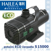 Hailea S 15000 ECO, jezírkové čerpadlo max. průtok 15200 l/h, výtlak 4,9 m, příkon 210 Watt