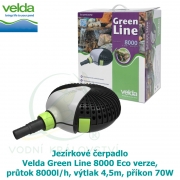 Velda Green Line 8000 ECO, jezírkové čerpadlo průtok 8000 l/h, výtlak 4,5 m, příkon 70 Watt
