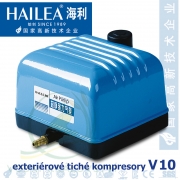 Hailea V-10, 10 Watt, 10 l/min., extra tichý kompresor (model Aquaforte V-10)