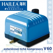 Hailea V-60, 35 Watt, 60 l/min., extra tichý kompresor (model Aquaforte V-60)
