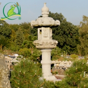 Japonská lampa Kasuga, šedá žula, výška 115-120cm