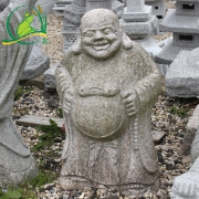 Budha stojící, červená žula, výška  60 cm
