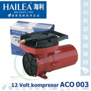 Pístový kompresor Hailea ACO 003 12V, 60 litrů/min., 25 Watt