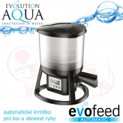 evofeed, bateriové i 220 V, automatické krmítko pro koi a ryby