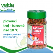 Color Pellet 330ml - trojbarevné krmivo pro malé rybky