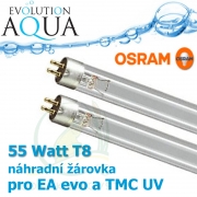 Osram 55 T8 PLUS, originální žárovka - zářivka 55 Watt T8, pro modely TMC a evo 55 Watt a modely TMC a evo 110 Watt, kde je potřeba 2 kusů