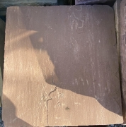 Šlapák z přírodního kamene - Pískovec, červený, 40x40cm, síla 2 cm