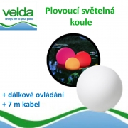 Plovoucí světelná koule s LED RGB osvětlením + dálkovým ovládáním, 40 cm  