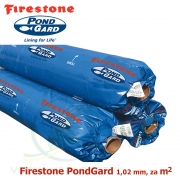 Jezírková fólie Firestone EPDM PondGard 1,02 mm, cena 329 Kč za 1 m2