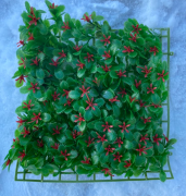 Rostlina s červenými kvítky - 26x26 cm