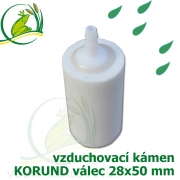 Vzduchovací kámen bílý, korund, válec 28x50 mm