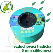 Vzduchovací hadička silikonová 6 mm, cena za 1 metr