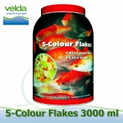 3000 ml 5-color Flakes-vločky, celoroční krmiva pro malé a mini koi, okrasné a akvarijní ryby
