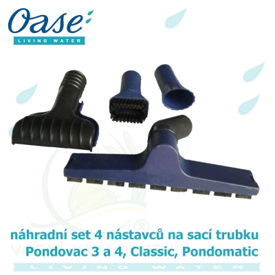 náhradní 4 druhy nástavců na sací hadici pro Pondovac modely a PondoMatic