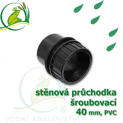 průchodka stěnová šroubovací 40 mm