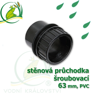 průchodka stěnová šroubovací 63 mm