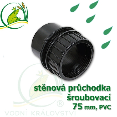 průchodka stěnová šroubovací 75 mm