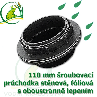 průchodka šroubovací stěnová 110 mm, plus, oboustranně lepící