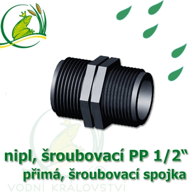 nipl PP, přimý 1/2"