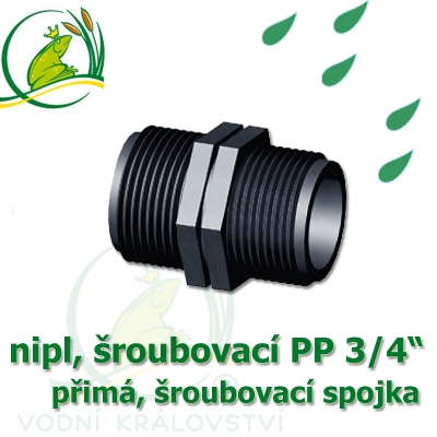 nipl PP, přimý 3/4"