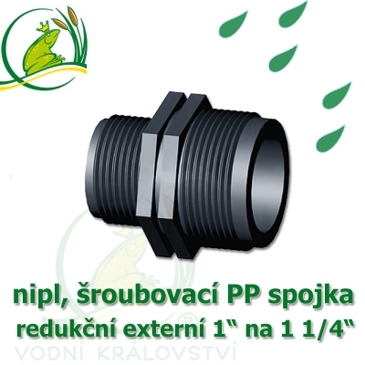 nipl PP, redukce 1 1/4" na 1"