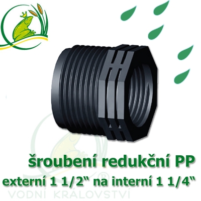 redukce PP, externí 1 1/2" na interní 1 1/4"