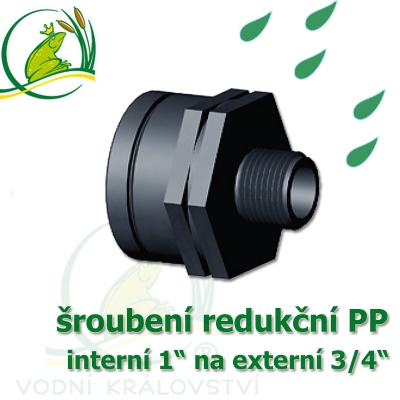 redukce PP, interní 1" na externí 3/4"