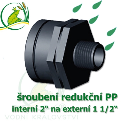 redukce PP, interní 2" na externí 1 1/2"