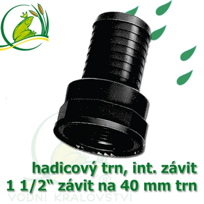 PP trn, interní závit 1 1/2" šroubovací, trn 40 mm