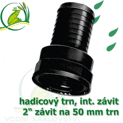 PP trn, interní závit 2" šroubovací, trn 50 mm