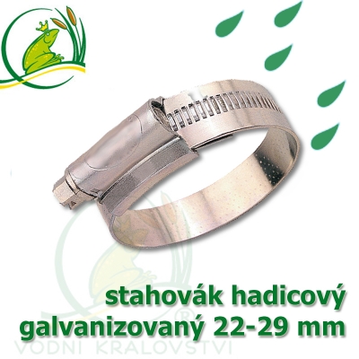 Stahovák pozink "UK made", velikost 22-29 mm, šíře 12 mm