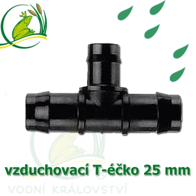 Spojka T-éčko PP 25 mm vzduchovací, hadičková