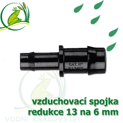 Spojka redukce PP, 12-13x6 mm, vzduchovací, hadičková