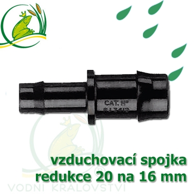 Spojka redukce PP, 19-20x16 mm, vzduchovací, hadičková